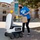 A Starship robot delivering an order on UCLA’s campus